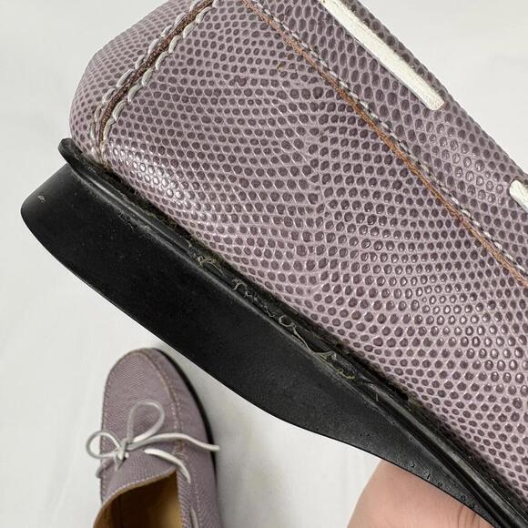 Cole Haan Size: 8.5 Purple Snake Print Loafers | Minimalist, luxury - Picture 8 of 9